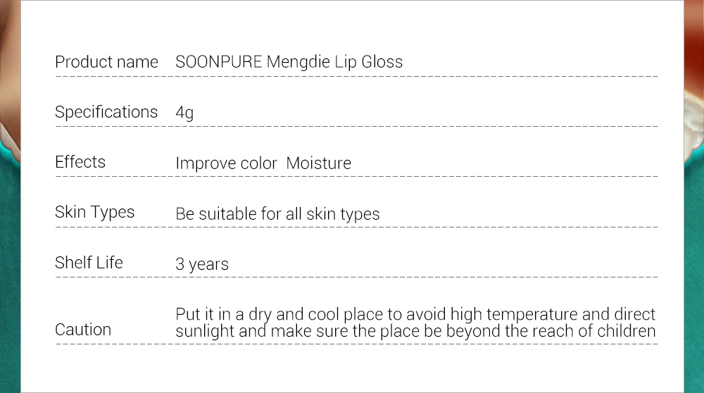 Крем для макияжа soonpure MengDie блеск для губ Make Up, тинт для губ, блеск для губ Lipstick Liquid Llipstick, стойкая водостойкая красота, увлажнение, высокопигментированная