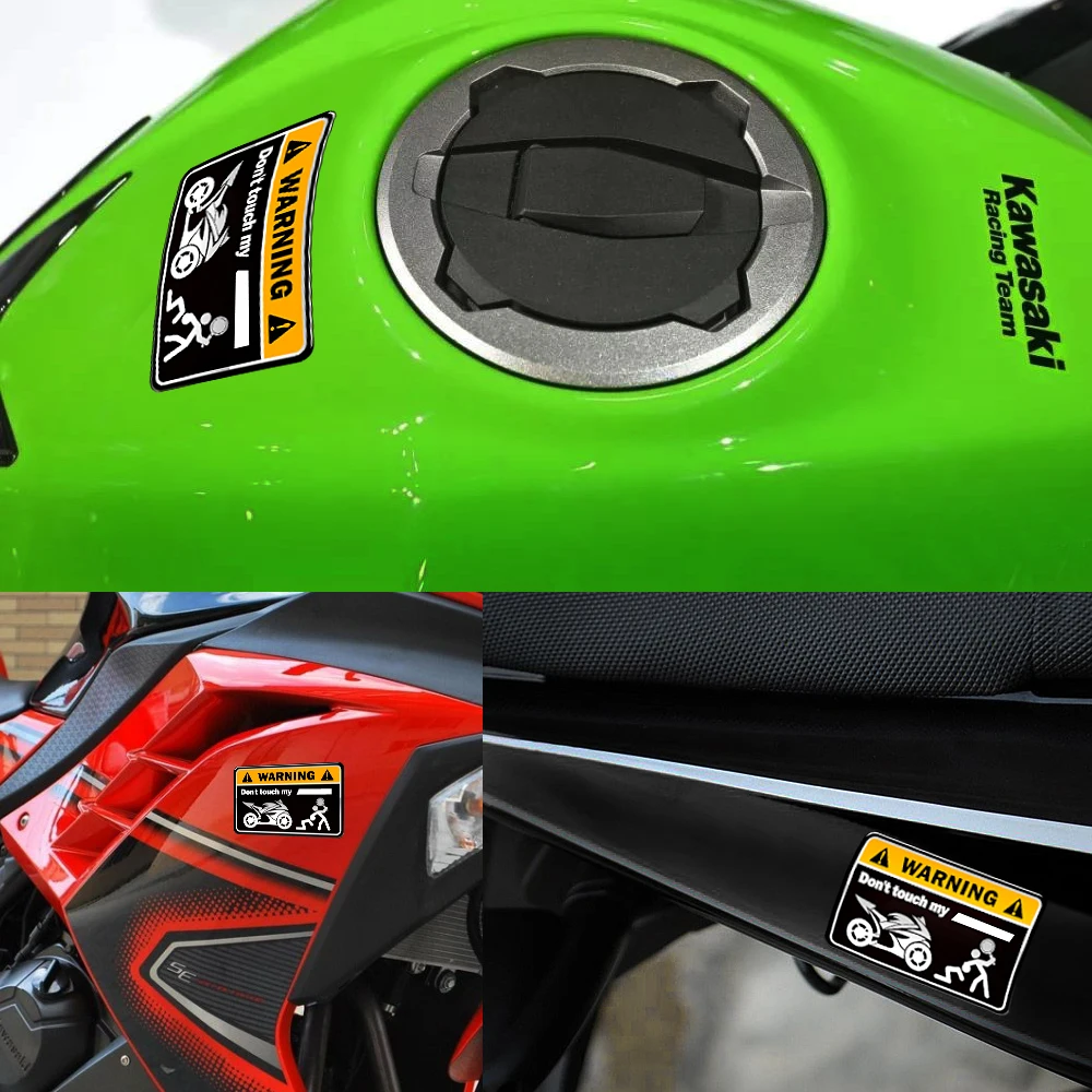 Предупреждение ющая наклейка Don't Touch My Moto rbike Tank наклейка с логотипом для универсального мотоцикла 3D наклейка s