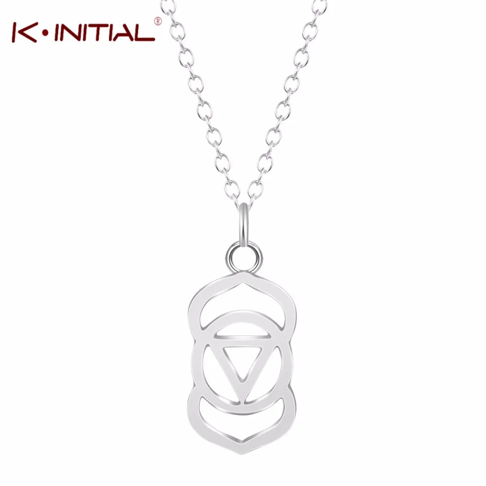 Kinitial 10Pcs Newest Style Geometric Third Eye Chakra Necklace Pendant New Party Sweater Jewelry for Women Bijoux | Украшения и