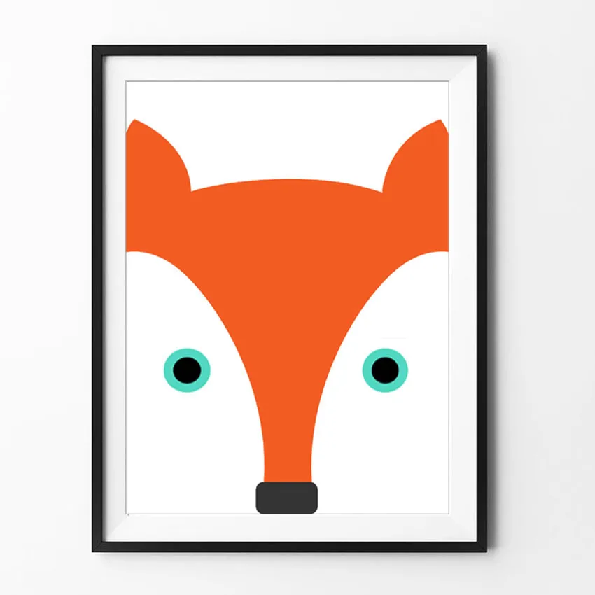 Fox nursery wall art- Instant download- Printable art- kids room decor- 8x10 in digital pdf f