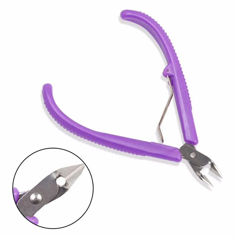 Мини-зажим кусачки для электрических проводов диагональные плоскогубцы