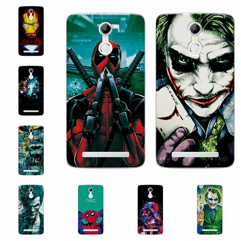 

Charming Marvel Hero Captain America Phone Case For Homtom HT17 Soft TPU Back Cover Spiderman Iron Man For Homtom HT 17 Shell