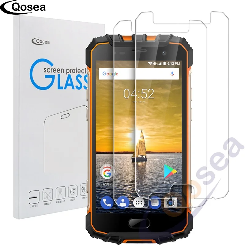 Qosea (2 шт) для Ulefone Armor 2 закаленное стекло Ultra Clear 9 H Защитная пленка Premium screen