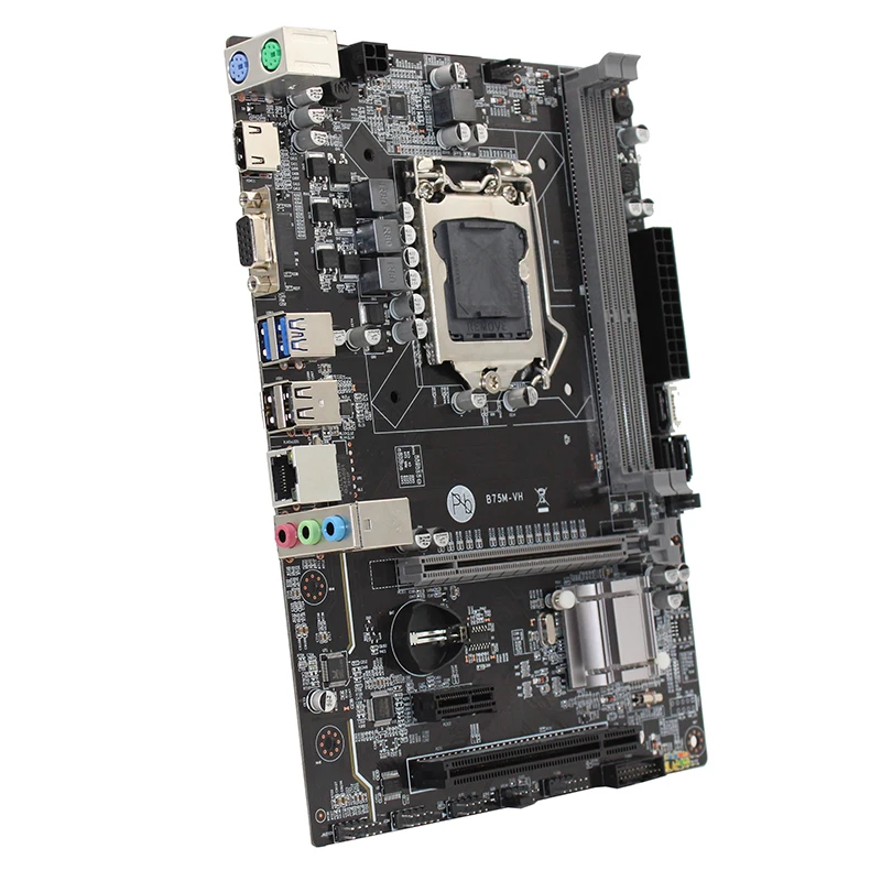 Новая B75M-VH B75 LGA 1155 USB3.0 USB 3,0 DDR3 двухканальный 1600/1333/1066 DIMM настольная материнская плата для Intel Core 2/3 i3/i5/i7