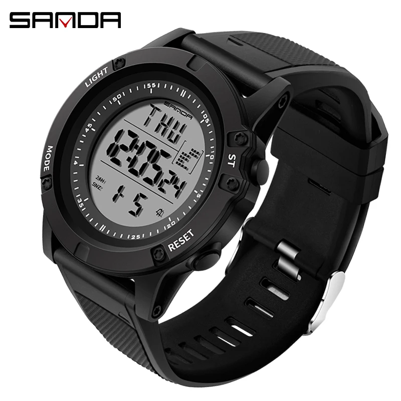 Часы наручные G Shock Мужские Цифровые спортивные водонепроницаемые с хронографом
