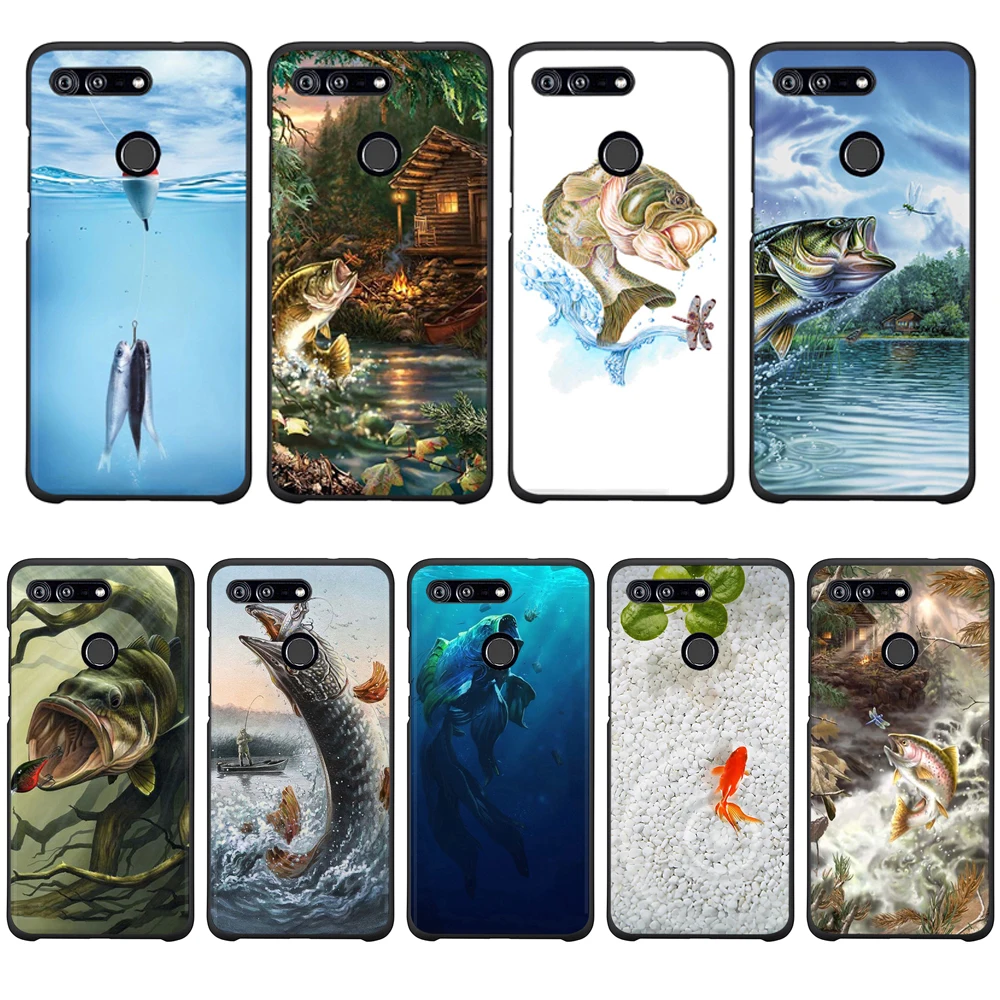 Black TPU Printed Cover for Honor 10 Case Soft Phone 8x 7a Pro 7c Casa Back |