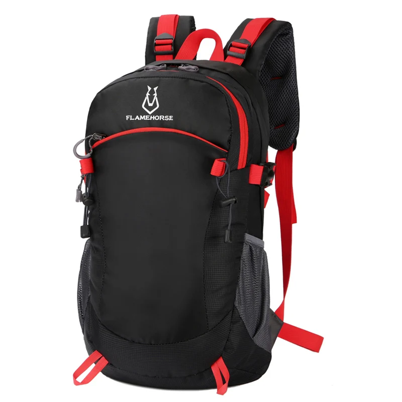 

FLAME HORSE Fashion Men Travel Backpack Outdoor Male Mountaineering Nylon Lightweight Waterproof Sports Backpack Women Mochila