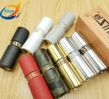 

NEWEST Combat Elthunder Mod Electrode structure spring button mechanical mod 510 thread 18650 battery 24mm diameter for RDA TANK