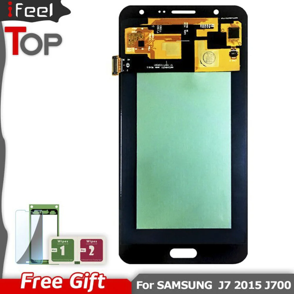

Super AMOLED LCD For Samsung Galaxy J7 2015 J700 J700F J700H J700M LCD Display With Touch Screen Digitizer Assembly