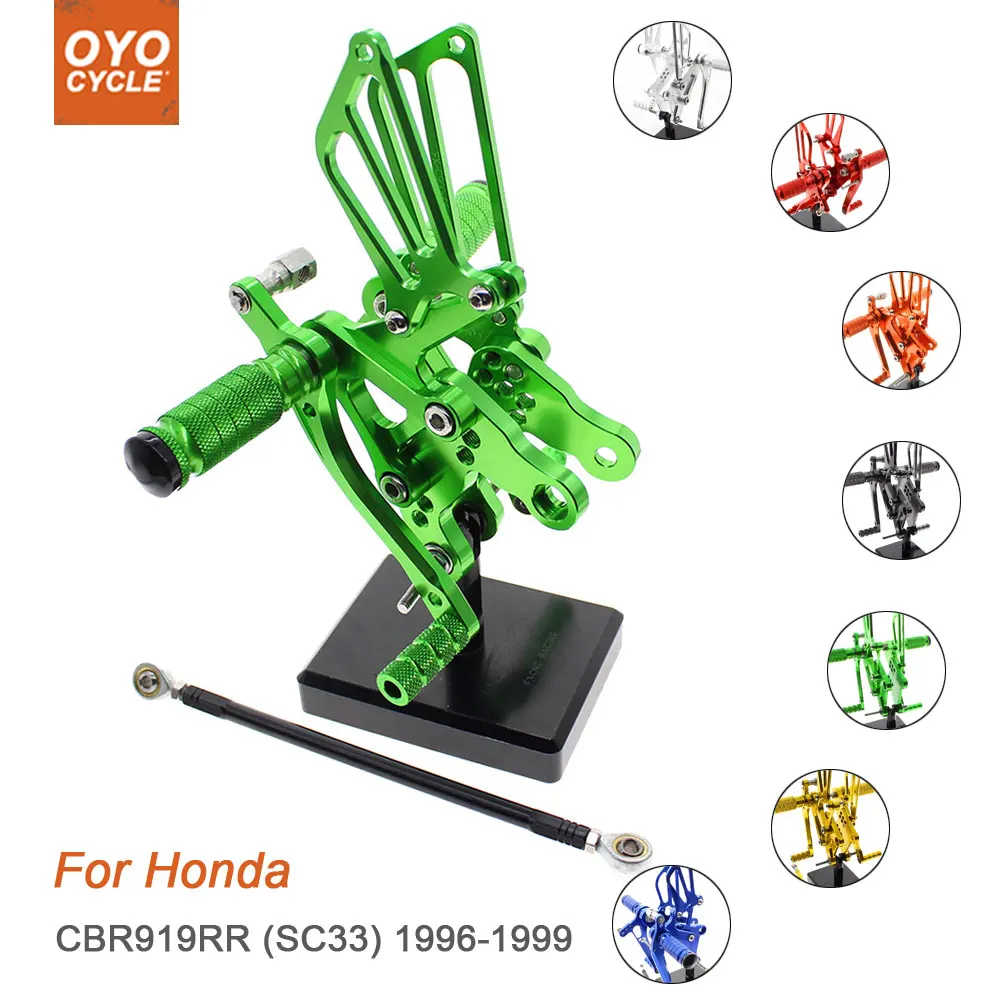

For Honda CBR919RR SC33 1996-1999 Motorcycle Rear Set Accessories CNC Adjustable Rearset Foot Pegs CBR 919RR Foot Rests