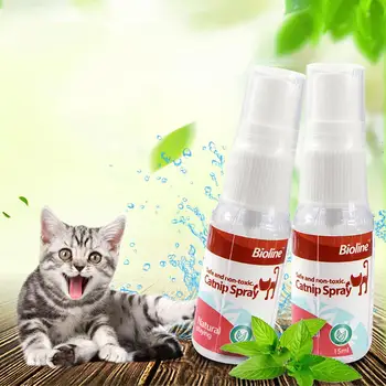 

15ML Pet Catmint Spray Cats Treats Funny Interactive Toy Stress Reliever