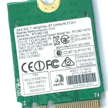 Wifi карта AzureWave Realtek 802.11ac RTL8821AE WiFi Беспроводная Bluetooth 4,0 карта RTL8821AENF RTK-RTL8821AENF сетевая WLAN карта