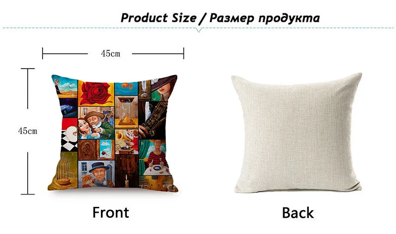 Nordic Abstract Oil Painting Art Vintage Poster Design Noble Life Style Sofa Throw Pillow Case Gallery Decorative Cushion Cover K114-10