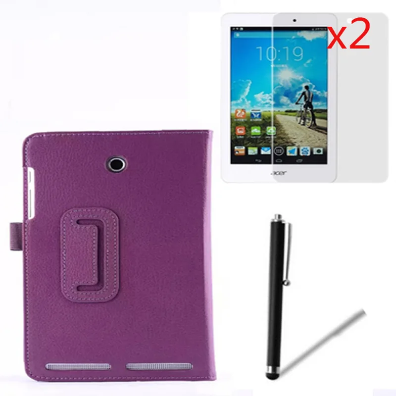 

4in1 Luxury Magnetic Folio Stand Leather Case Cover +2x Screen Protector +1x Stylus For Acer Iconia Tab 8 A1-840 HD A1-840FHD 8"