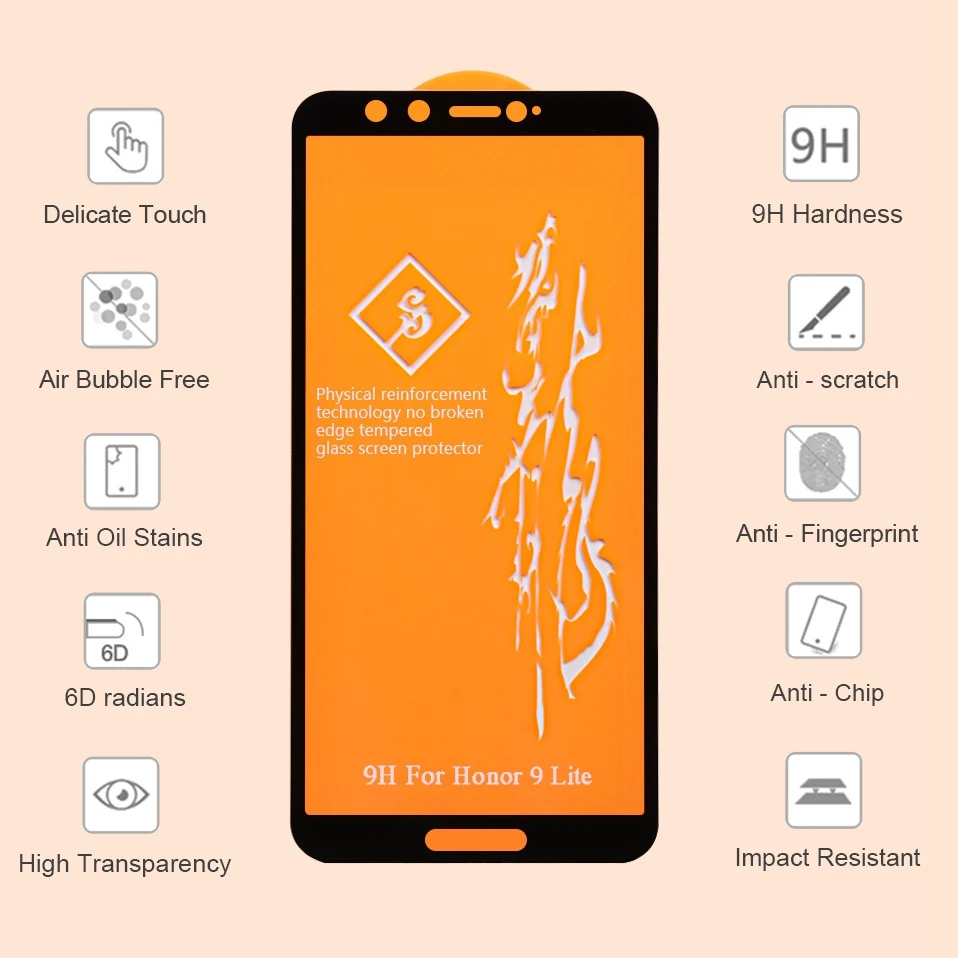 6D защитный Стекло для huawei P Smart Nova 5 4 3 3i 5D закаленное Стекло для huawei P20 P30 Коврики 20 30 Honor 10 9 10i Lite 8X