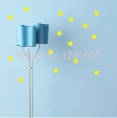 Забавные настенные виниловые наклейки со звездами Наклейки для декора