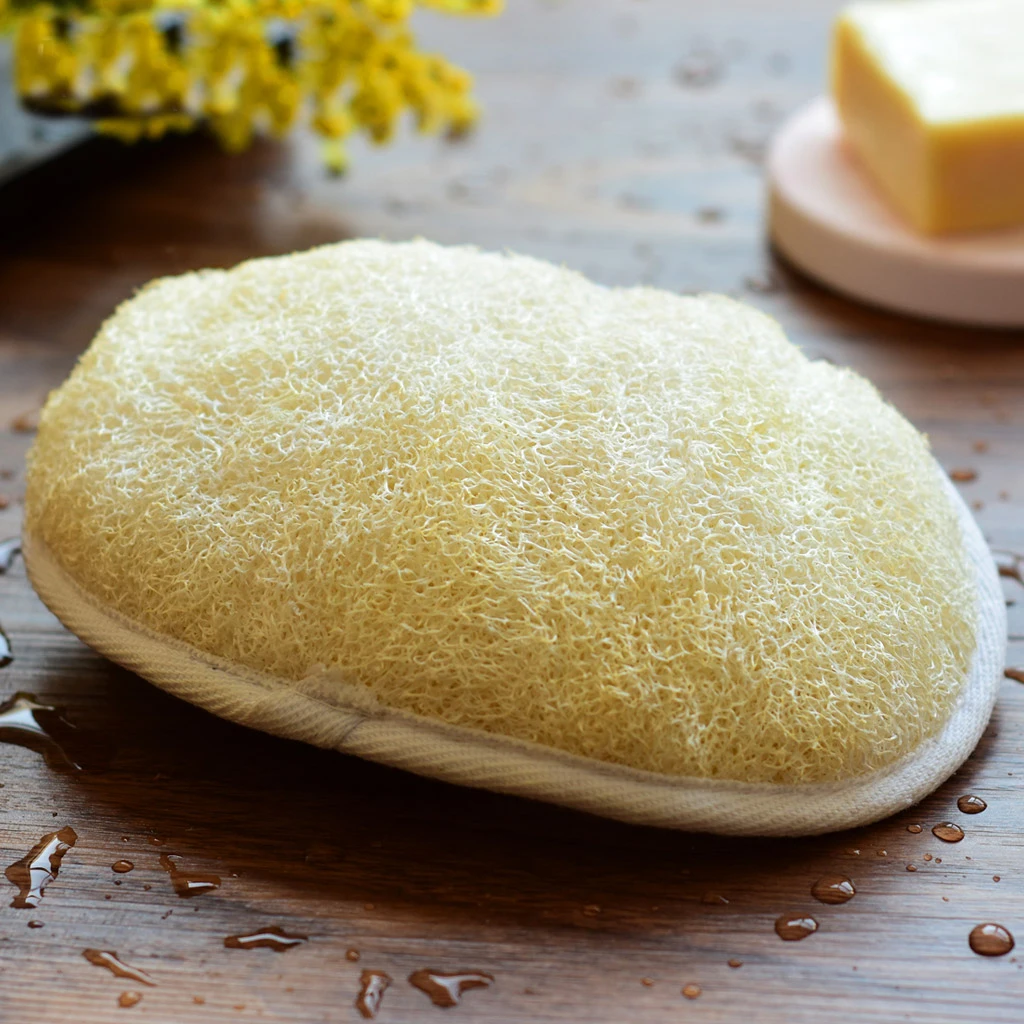 Natural Loofah Sponge Bath Brush Rubbing Towel Vegetable Sponge Back