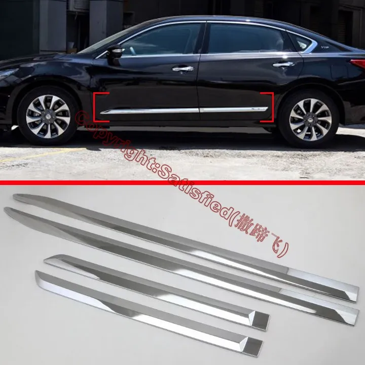 ABS Chrome Side Door Body Molding Moulding Trim For Nissan Altima 2016