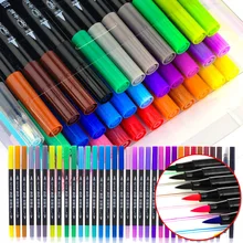 Тканевые цветные кисти для рисования, наборы ручек для каллиграфии, цветные ручки для письма, маркер для подписи, канцелярские товары, школьные товары для рукоделия