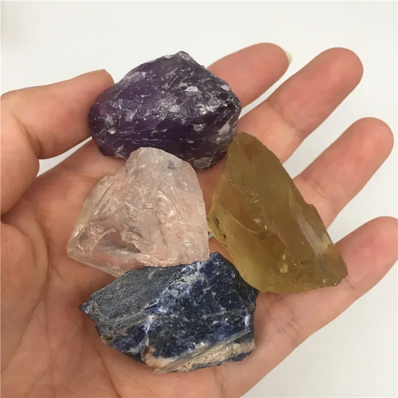 Ремесла рок коллекция микс драгоценные камни необработанные камни Кристаллы натуральные минеральные образцы для художественной коллекции