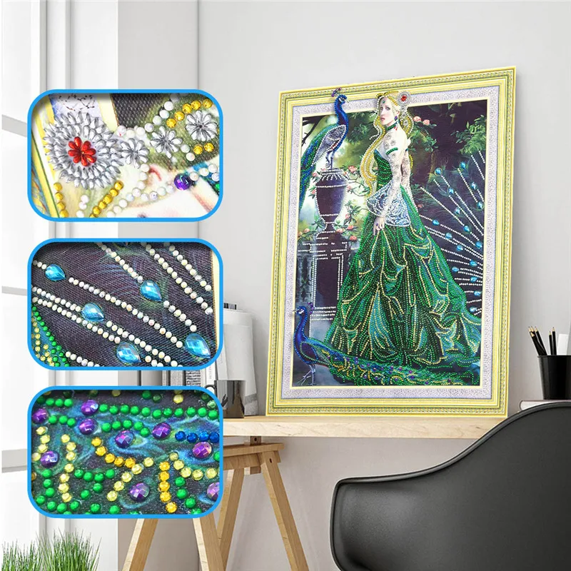 

5d DIY Cartoon Girl Diamond Embroidery Special Shape Diamond Embroidery Rhinestone Crystal Painting Home Decor