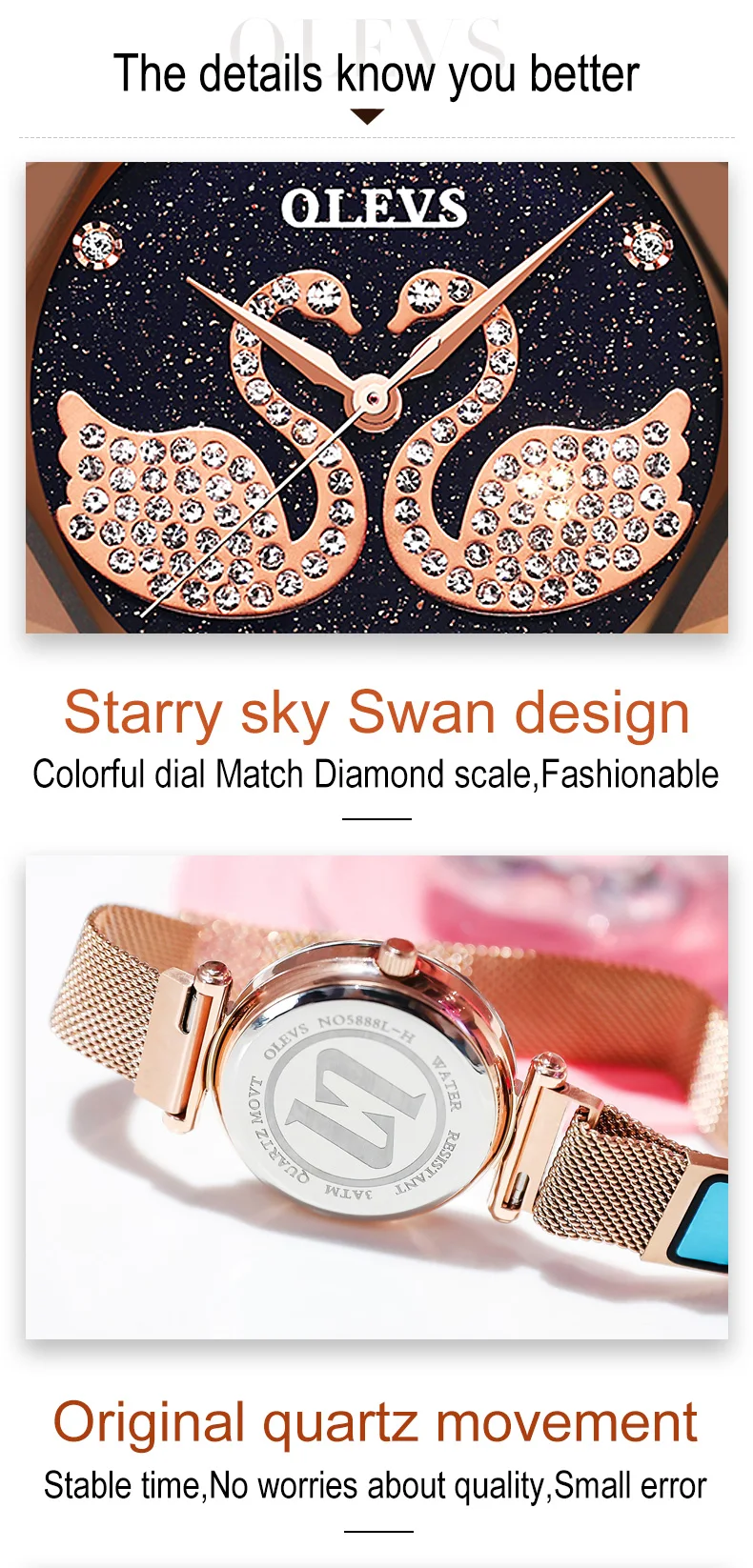 Горячая Montre Femme кварцевые женские часы Звездное небо Алмазный розовое золото Сталь женские часы с магнитной пряжкой фиолетовое платье женские часы Лебедь