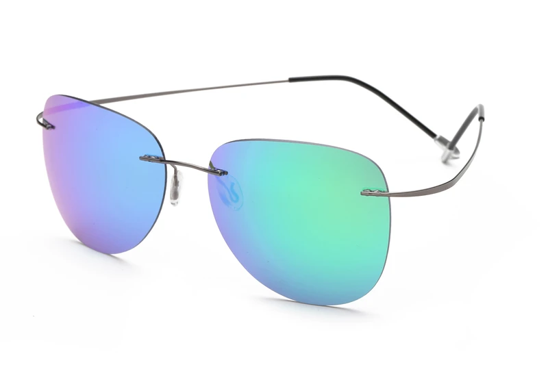 Титановые поляризационные очки Polaroid супер легкие брендовые дизайнерские очки без оправы Polaroid Gafas мужские солнцезащитные очки