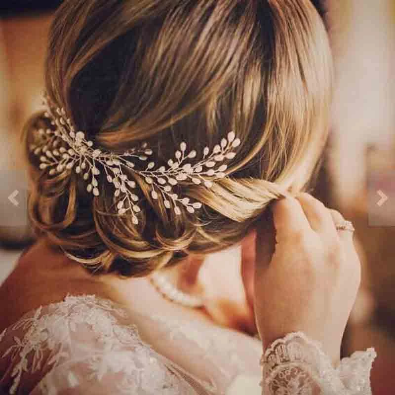 2020 Nieuwe Luxe Bruid Haar Accessoires 100% Parel Bruiloft Haar Party Pom Bridal Starry Haar Kam Parel Tiara|pearl tiara|wedding hair jewelrybride hair accessories - AliExpress