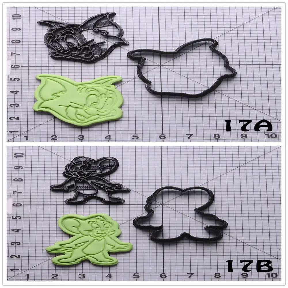 

Popular Film Tom And Jerry Shape Biscuit Cutter Set Custom Made 3D Printed Cookie Cutter