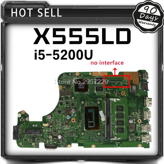 X555LD For ASUS laptop motherboard rev2.0 with graphics card i5 cpu onboard motherboard 100