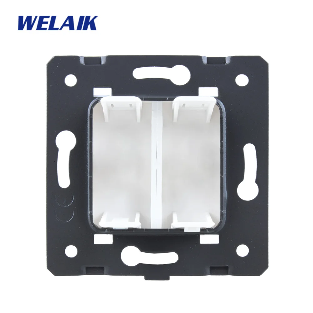 WELAIK EU-standard DIY-запчасти-настенная розетка-части-без стекла-панель A8BKW/B