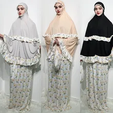 Мусульманское платье хиджаб с принтом Абая, игривое и милое дубайское турецкое платье с рукавами «летучая мышь», халат-кимоно, мусульманская одежда Рамадан