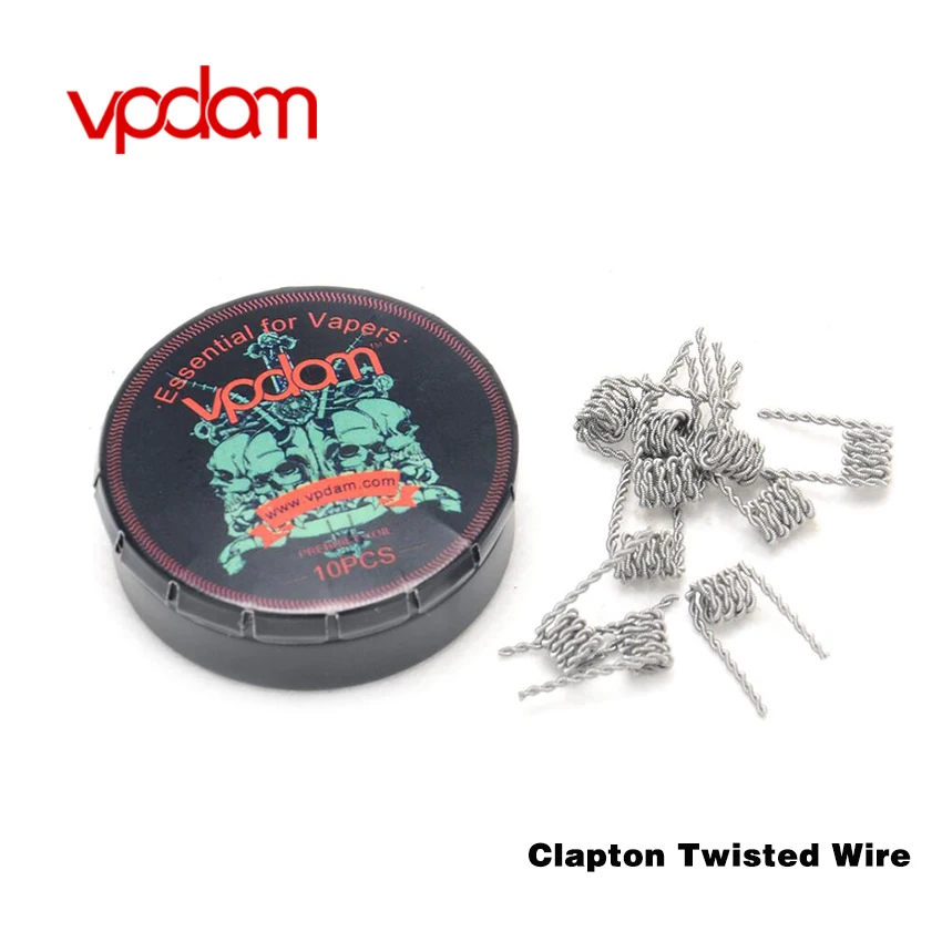 Оригинальный vpdam готовых спиралей Fused Clapton с сопротивлением витой