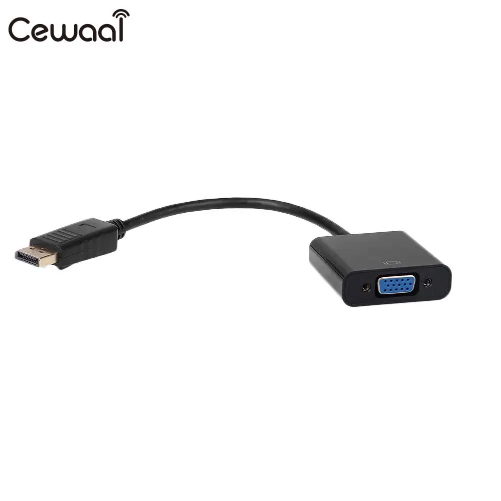 

DP To VGA Adapter Cable Thunderbolt Adapter Conversion Line Cord Cable Wire For Macbook Mac TV Monitor Projector Accessories