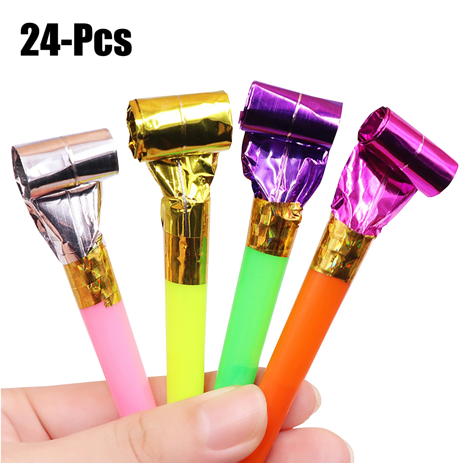 24 Pièces/lot, Jouet Amusant Pour Faire Du Bruit, Sifflet De Dragon, Cadeau D