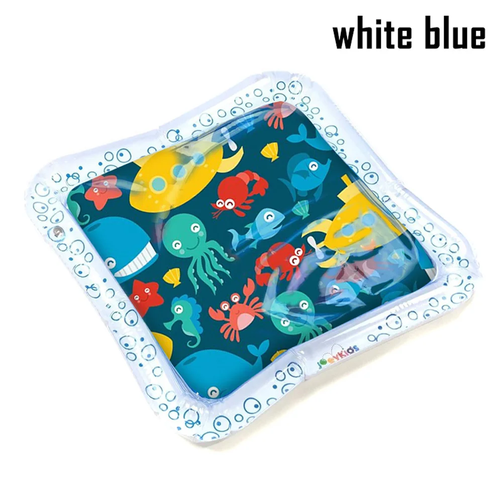 1 шт. детские надувные водные коврики потрепанный игровой коврик подушка игрушки раннее образование YH-17 - Цвет: white blue