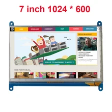 7 Zoll Raspberry Pi 3 Touchscreen 1024*600 LCD Display HDMI Schnittstelle TFT Monitor Modul Kompatibel Raspberry Pi 2 Modell B