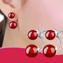 

Natural Stone Stud Earrings For Women Silver Color Plated Earing Oorbellen Earings brinco Jewelry Gift earrings Wholesale
