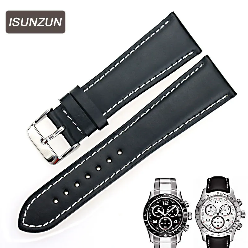 Мужские ремешки ISUNZUN для часов Tissot 1853 T039 V8 22 мм деловой мужской браслет из