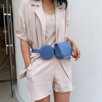 

Women's Bags Purse Designer Female Bag Fanny Pack New Fashion Waist Belt Bags PU Leather Shoulder Crossbody Bags for Women 2019