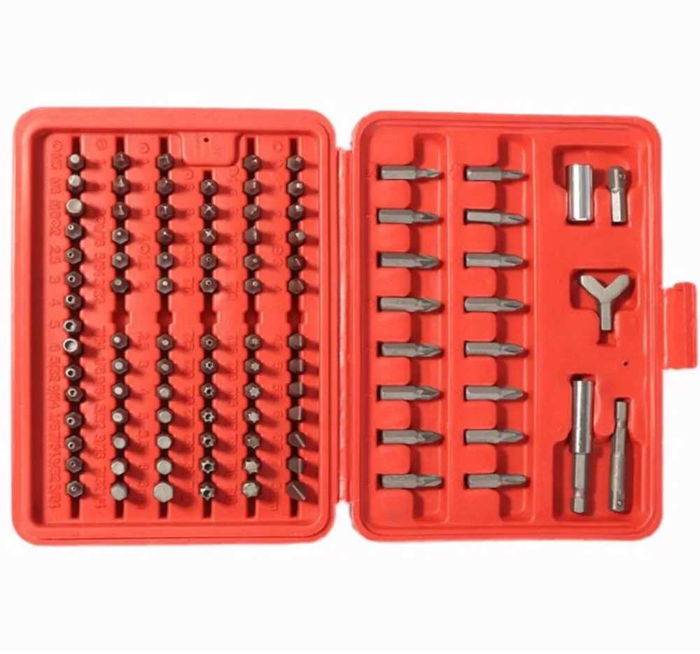 100pcs/set Electric Screw Driver Screwdriver Bits with carrying case