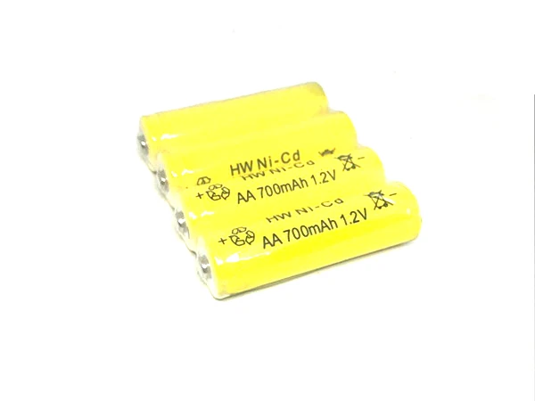 4 x AA 700mAh 1,2 V Quanlity аккумуляторная батарея NI-CD 1,2 V аккумуляторная батарея 2A Baterias Bateria батареи 500 раз