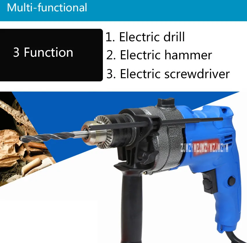 750 Вт 220 В 2800 об/мин 2 режима работы многофункциональная Бытовая бетонная электрическая ударная роторная молотковая дрель GMS-13