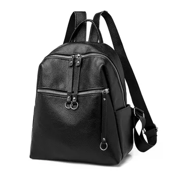 

2019 Fashion Women Backpacks Soft PU Leather Backpack Shoulder Daypack Female Rucksack Mochilas Mujer Casual School Bag for Girl