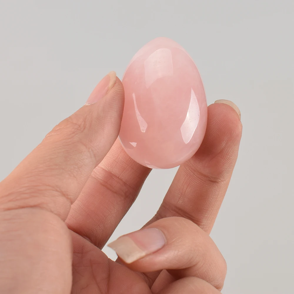 1 шт. незавершенного Йони яйцо 45x30 мм розовый кварц нефрит яйцо для Для женщин тренажер Кегеля специально для затягивания влагалища массаж мышц быть стены мяч для здоровья