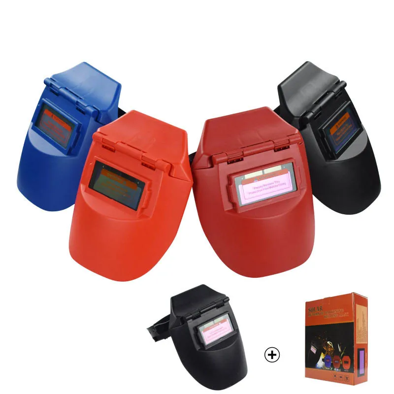 

New Style Solar Automatic Darkening Flat Flip Helical Welding Half Helmet Adjustable Range 3/3-11 Welder Protective Mask JY