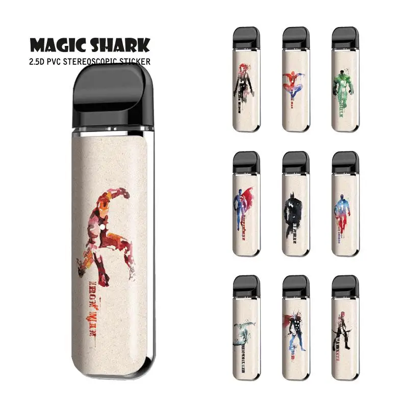 

Marvel DC Super Hero Spider Iron Man Batman Superman Hulk Painting Skin Wrap Film Case Sticker for Smok Novo 327-336