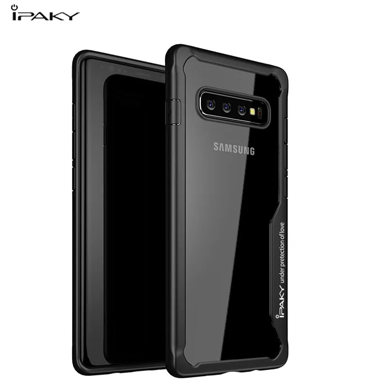 Ipaky для samsung S10 силиконовый акриловый Гибридный противоударный чехол для телефона для samsung Galaxy S10 E Plus прозрачная задняя крышка S 10E