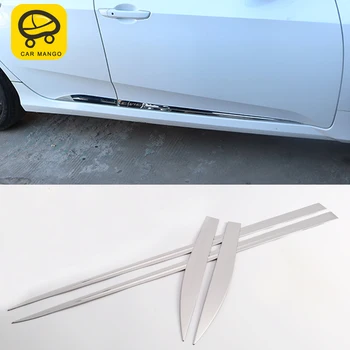 

CARMANGO For honda civic 10th 2016-2018 Auto Car-styling Side door trim cover sticker Exterior Accessories