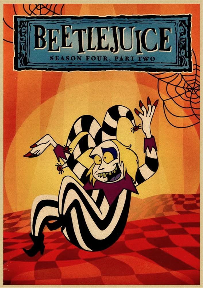 Beetlejuice Classic horror movie Classic Decorative Retro Poster Wall Art Painting Room Decor